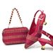 Accessorize the evening with shredded diamond embellished high-heeled sandals and a hard-box handbag set_vogvips.com