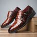 Leather For Men, British Style, New Trend, Versatile Pointed Men's Shoes, One Foot Kick Business Formal Casual Small_vogvips.com