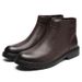 European Warm Series 2025 Winter Slip-On Zipper Martin Lightweight Versatile Personality Trendy Shoes Fleece-Lined Warm High-Top Work Boots_vogvips.com
