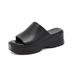 Thick Soled Slippers, Women's Ins, Trendy Soft Soles, EVA Wedge Sponge Cake, Super High Heels, Wearing Beach In A_vogvips.com