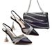 High-heeled sandals with dinner bag set Fashion design rhinestone evening bag shoes_vogvips.com