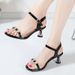 Soft Leather Sandals Outdoor 2025 New Versatile Summer Korean Style High-end Chunky Heel Transparent Mid-high Heels For_vogvips.com