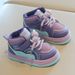 New Boys' Casual Board Shoes High Top Girls' Bread Shoes Soft Soled Baby Shoes_vogvips.com