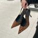 New Summer Leopard Women S Sandals Fashion High Heel Slingback Mule Ladies Party Dress Pumps Shoes Zapatos De Mujer_vogvips.com