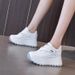 2026 Spring/Summer New 8cm Platform Thick-Soled Height-Increasing Women's Shoes Korean Style Versatile Round-Toe Casual_vogvips.com
