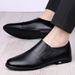 Men's Soft Leather Casual Leather Shoes Soft-soled Beanie Shoes Lazy Men's Shoes_vogvips.com