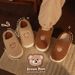 Cute Cartoon Bear Cotton Slippers For Women, Thick Soled, Warm, Suitable For Indoor Use, Couples, Postpartum Care, And Winter Wear._vogvips.com