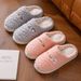 Simple Slippers For Men Women, Autumn And Winter Outdoor Comfortable Cotton Slippers, Indoor Warm Home Thickened Couple_vogvips.com