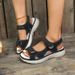New Plus Size Women's Shoes Summer 2025, Thick Soled Women, Stylish Velcro, Zhuotian Sandals For Women_vogvips.com
