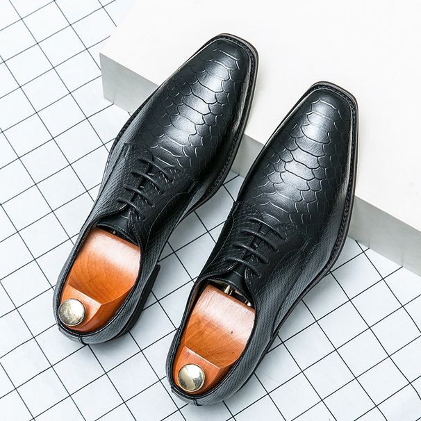 Xiyin New European And American Style Men's Crocodile Pattern Foreign Trade Business Formal Casual Small_vogvips.com