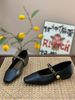 Low Heel Soft Sole Comfortable Versatile Mary Jane Women's New With Skirt Small Square Toe Gentle Style Evening Single_vogvips.com