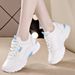 Korean-style New Dad Sneakers For Women, 2026 Spring, Student Running Sports Casual Shoes, Breathable Leather, Street_vogvips.com