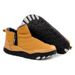 Snow Boots Fleece Thickened Warm Waterproof Non-slip Mid-help Outdoor Casual Men's Mountaineering Cotton Shoes_vogvips.com