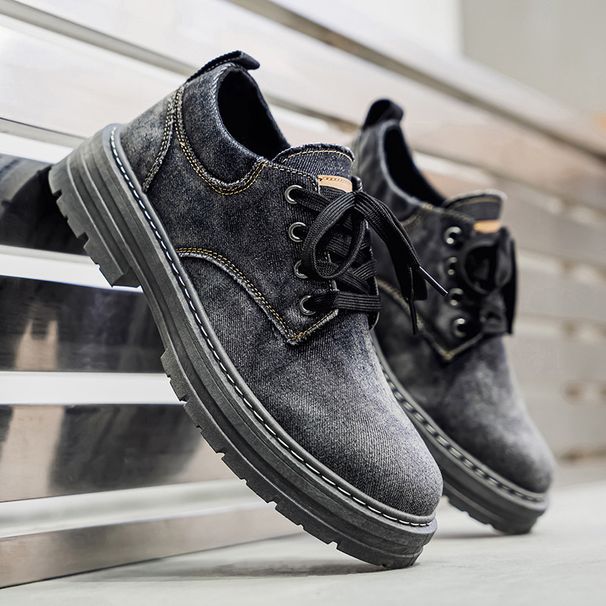 Summer New Arrival Men's Denim Work Shoes 2026 Casual Outdoor Hiking Shoes plus Size for Young People_vogvips.com