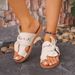 New Plus Size Women's Shoes With Color Blocked Round Toe Thick Sole, Fashionable And Casual Wearing Outside. One Line_vogvips.com