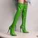 2024 New Over-the-Knee Long Patent Leather Riding Ultra High Heels Fashion Street Style Women's Boots Size 40-48_vogvips.com