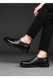 Crocodile Pattern Leather Shoes Men's Carved Men's Shoes Wind Casual Lang Wedding Shoes_vogvips.com
