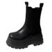 High Quality 2024 Autumn And Winter Large Size Women's Short Boots With Versatile Temperament Low Cut Boots With Thick Soles And Raised Martin Boots
_vogvips.com
