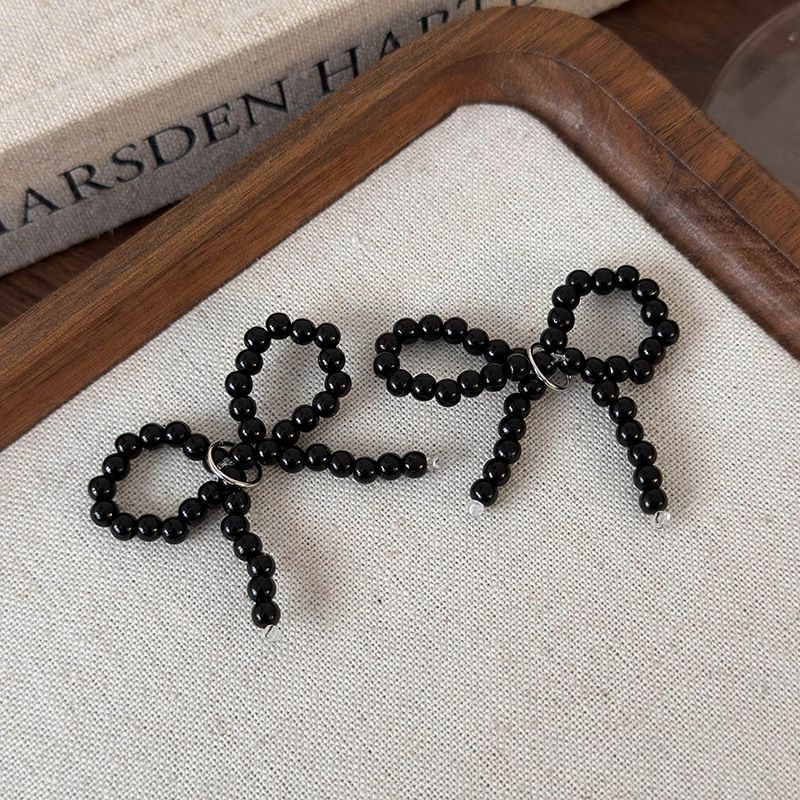 High Grade Pearl Bow Circle Tassel Shoe Buckle Pendant Fashionable Small Fragrance Style Shoe Accessories_vogvips.com