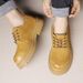 European Warm Series Men's Work Spring Autumn Surface Matte Large Toe Casual Leather Shoes British Style Height Increasing Thick Sole Low Top_vogvips.com
