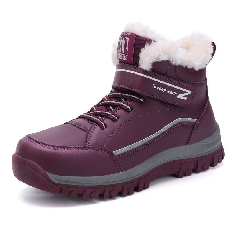 Men's Shoes With Plush And Thick Snow Boots, Middle-aged And Elderly Mothers' Walking Shoes_vogvips.com