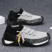 Men’s Shoes 2026 Summer Flyknit Mesh Breathable Trendy Versatile Sock‑style Sneakers Casual Running Black Coconut‑style Athletic Shoes_vogvips.com