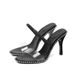 Beaded One-strap High-heeled Women, Sexy Stiletto Heels For Outdoor Wear, Dual-use Summer 2026 Sandals_vogvips.com