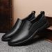 2025 New British Fashion Trend Breathable Summer Two-Layer Cowhide Hollow Casual Loafers Driving Shoes_vogvips.com