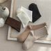 3/5/6/10 Pair Ruffled Mid Length Women Breathable Solid Color Set Spring And Autumn Comfort Sweat-aborbing Girl'_vogvips.com