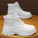 2025 Autumn New White Martin Shoes Casual Work Non-Slip Wear-Resistant Trendy Large Size Men's Boots_vogvips.com