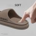 Feslishoet Women Letter Slippers Beach Slides Solid Color Mens Thick Sole Indoor Bathroom Anti Slip Shoes Summer Couple_vogvips.com