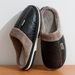 Men's Slippers Winter Big Size Indoor Waterproof PU Leather Large Sizes Home Shoes Fur Flat Cotton Bedroom Houseshoes_vogvips.com