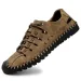 Leather Comfortable Outdoor Shoes 2022 Summer Walking Male Sneakers Men Beach Casual Sandals_vogvips.com