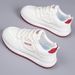 New Spring Versatile White Shoes For Women, High-end Feel, Student Soft Soled Casual Shoes, Sports Thick Soled Board Shoes For Women_vogvips.com
