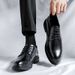 Men's Leather Formal Busins Casual Pointed Toe Black Summer Height Increasing High-end British Style Wedding Groom_vogvips.com
