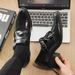 New Men's Shoes With A Casual And High-end Feel,Hollowed Out And Breathable Lightweight Block Leather Shoes,Comfortable Toe Cover,Mid Heel,All Seasons_vogvips.com