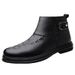 Men's Leather Boots Crocodile Pattern First Layer Martin Boots Men's Leather Cotton Boots With Cotton To Keep Warm_vogvips.com