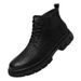 Thick-soled High-top Retro Martin Boots Waterproof Short Boots Outdoor Tooling Boots Heightening Men's Shoes_vogvips.com