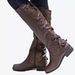 2019 New Flat Women's Shoes Over-the-Knee Large Size Lace-Up Martin Long Boots_vogvips.com