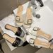 2021 Summer New Korean Style Casual Flat Sandals For Women With Square Buckle, Beach Slippers Trend_vogvips.com