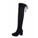 Z Small Size Over-the-Knee For Women Autumn Winter 2024 New Thick Heel High Women's Long Boots Slim Fit_vogvips.com