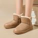 Women's Winter Snow Boots With Fleece Lining - PU Leather Waterproof Slip-Resistant Comfortable Casual Shoes For Cold Weather_vogvips.com