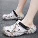 Fashion Men Slippers Comfort Beach Sandals Non-slip Garden Slides Chef Shoes Summer Casual Shoes Nurse Doctor Shoes Flip Flops_vogvips.com