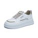 2026 Spring College Style Sports White Color-Block Lace-Up Mesh Breathable Sneakers Versatile Thick-Soled Casual Women's_vogvips.com