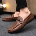 SHLIANG Leather Men Casual Shoes Comfortable Light Men Loafers Formal Men Dress Shoes Breathable Slip on Men Driving Shoes Y0156_vogvips.com