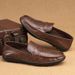 Casual Leather Shoe Top Layer Cowhide 2024 New Trend Versatile Loafers British Soft Sole Bean Men's Shoes_vogvips.com