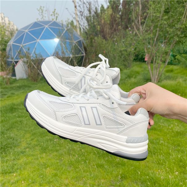Korean Style Casual Sports Shoes For Students Thick Sole Versatile Street Style Retro Trendy Dad Shoes_vogvips.com