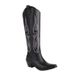 2023 Autumn Winter European And American Cross-Border 34-46 Large Size Western Cowboy Embroidered High Heel Pointed Toe_vogvips.com