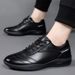 TerraStride 2025 Autumn Men's Leather New Sports Casual Cowhide Korean Style Soft Sole Wear-resistant Travel Agan Running Shoes_vogvips.com