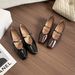 French Square Head Single Shoes Women's Light Mouth Thick Heel With Buckle Mary Jane Shoes_vogvips.com